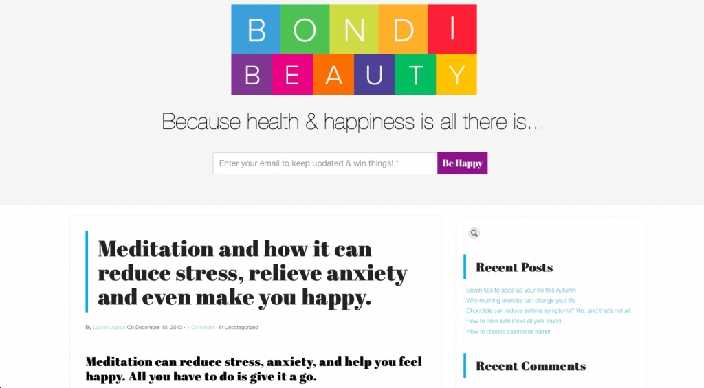 Bondi Beauty Interview